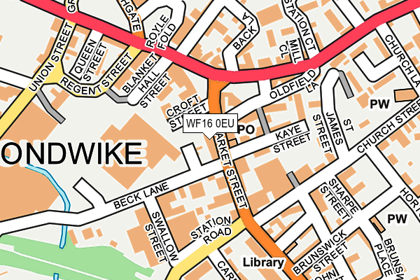Map of HECKMONDWIKE AUCTIONS LTD at local scale