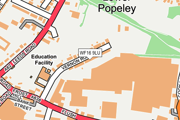 WF16 9LU map - OS OpenMap – Local (Ordnance Survey)