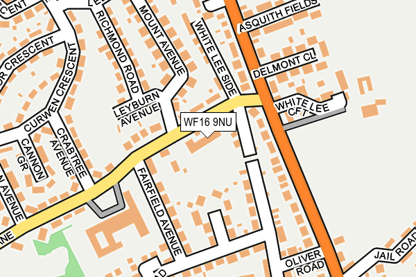 WF16 9NU map - OS OpenMap – Local (Ordnance Survey)