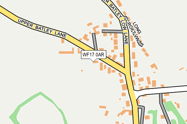 WF17 0AR map - OS OpenMap – Local (Ordnance Survey)