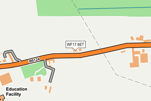 WF17 6ET map - OS OpenMap – Local (Ordnance Survey)