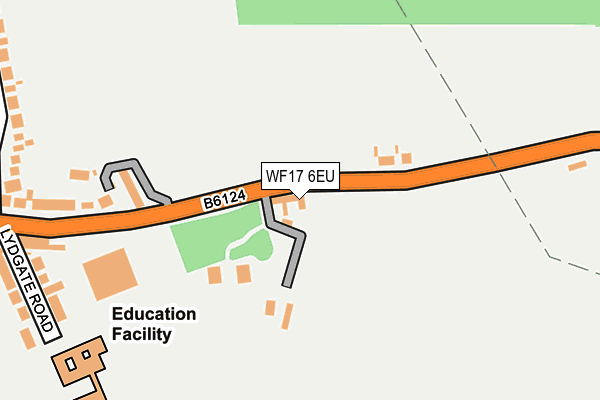 WF17 6EU map - OS OpenMap – Local (Ordnance Survey)