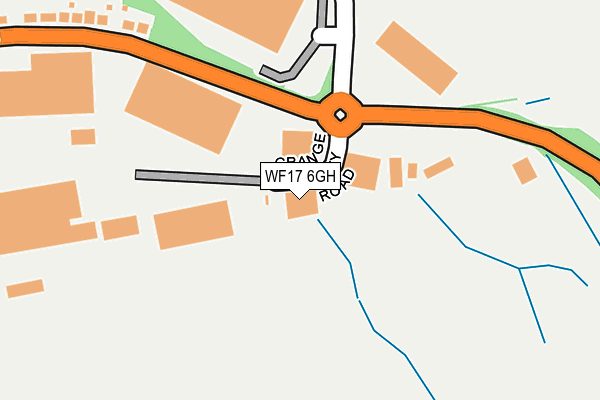 WF17 6GH map - OS OpenMap – Local (Ordnance Survey)