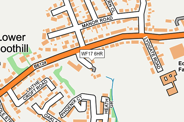 WF17 6HR map - OS OpenMap – Local (Ordnance Survey)
