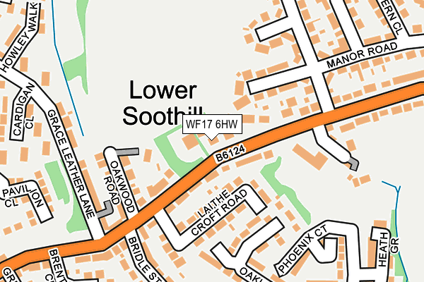 WF17 6HW map - OS OpenMap – Local (Ordnance Survey)