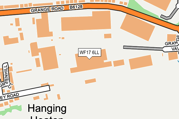 WF17 6LL map - OS OpenMap – Local (Ordnance Survey)