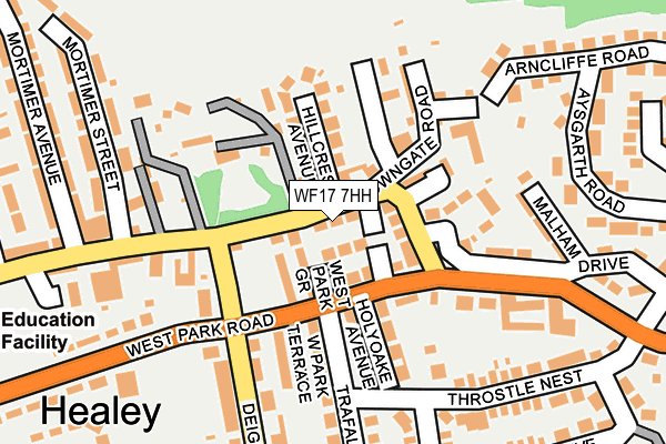 WF17 7HH map - OS OpenMap – Local (Ordnance Survey)