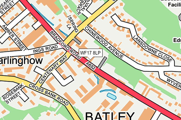 Map of HT ENTERPRISE HUDDERSFIELD LTD at local scale