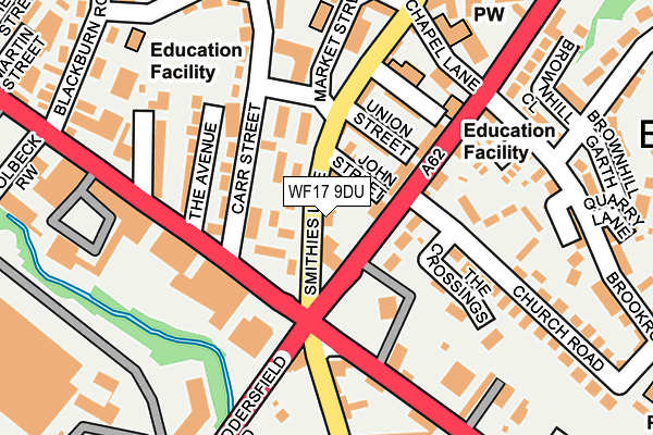 WF17 9DU map - OS OpenMap – Local (Ordnance Survey)