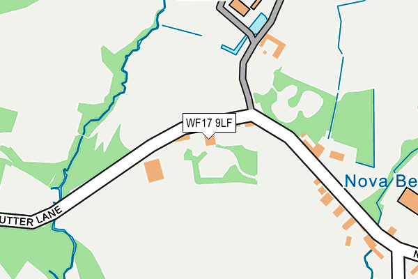WF17 9LF map - OS OpenMap – Local (Ordnance Survey)