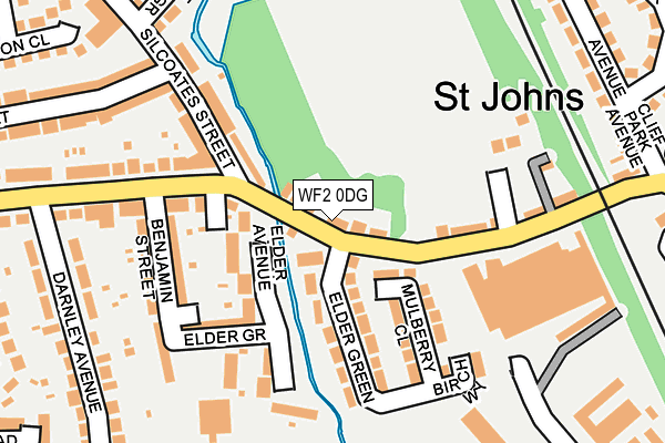 WF2 0DG map - OS OpenMap – Local (Ordnance Survey)