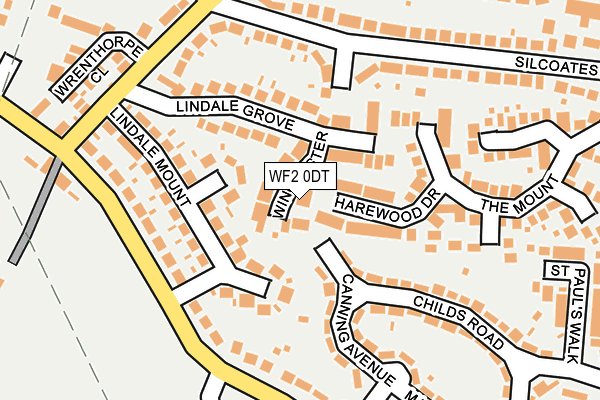 WF2 0DT map - OS OpenMap – Local (Ordnance Survey)