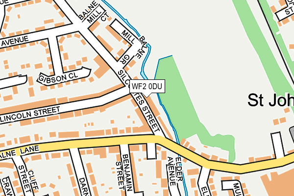 WF2 0DU map - OS OpenMap – Local (Ordnance Survey)