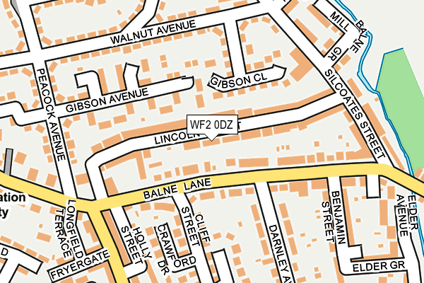 WF2 0DZ map - OS OpenMap – Local (Ordnance Survey)