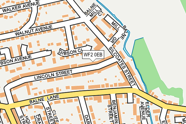 WF2 0EB map - OS OpenMap – Local (Ordnance Survey)