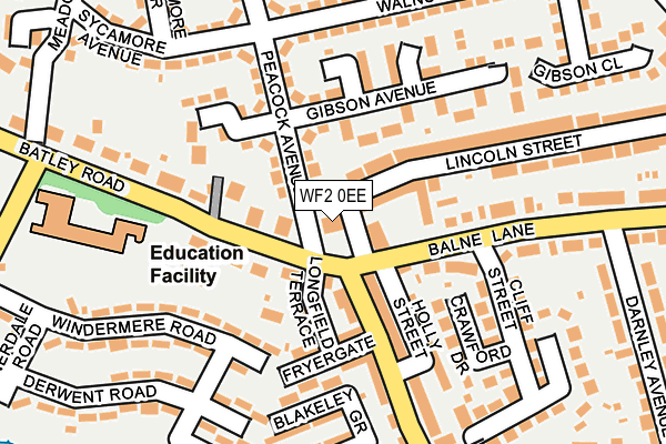 WF2 0EE map - OS OpenMap – Local (Ordnance Survey)