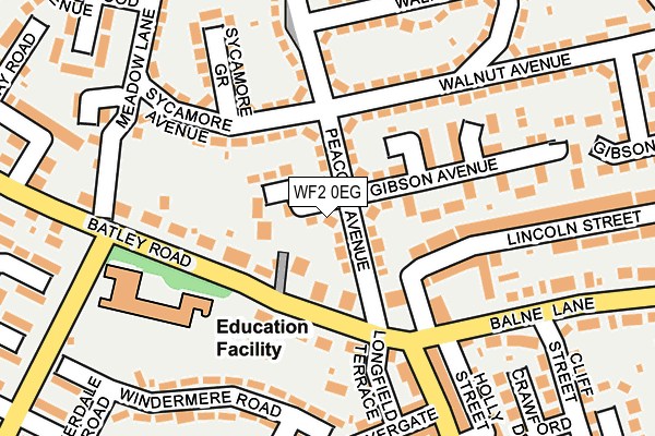 WF2 0EG map - OS OpenMap – Local (Ordnance Survey)