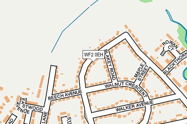 WF2 0EH map - OS OpenMap – Local (Ordnance Survey)