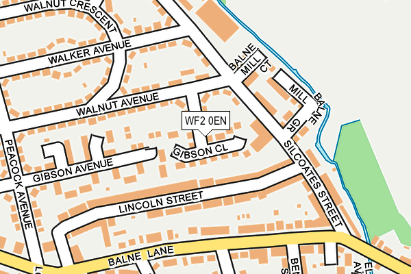 WF2 0EN map - OS OpenMap – Local (Ordnance Survey)