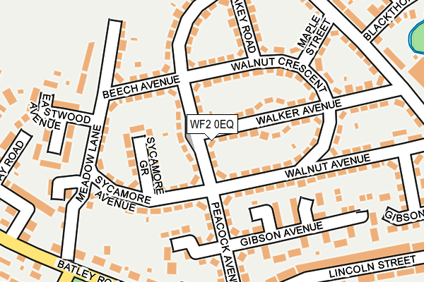 WF2 0EQ map - OS OpenMap – Local (Ordnance Survey)