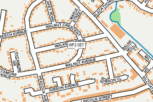 WF2 0ET map - OS OpenMap – Local (Ordnance Survey)