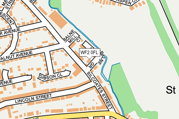 WF2 0FL map - OS OpenMap – Local (Ordnance Survey)