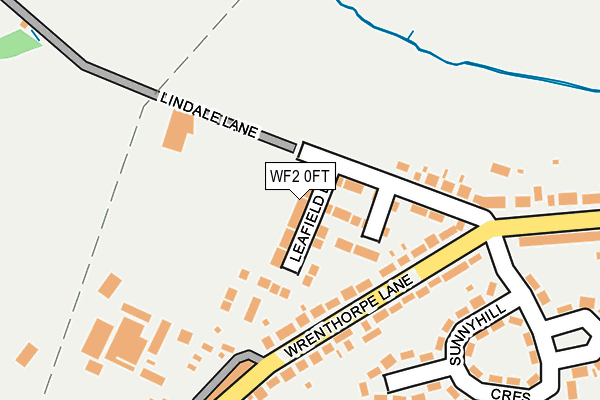 WF2 0FT map - OS OpenMap – Local (Ordnance Survey)