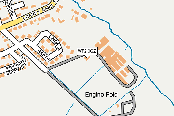 WF2 0GZ map - OS OpenMap – Local (Ordnance Survey)