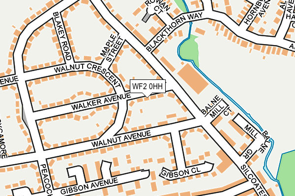 WF2 0HH map - OS OpenMap – Local (Ordnance Survey)