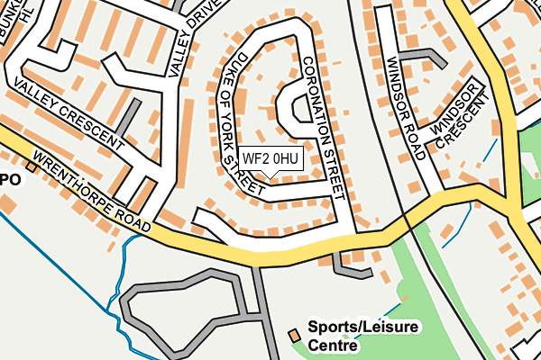 WF2 0HU map - OS OpenMap – Local (Ordnance Survey)