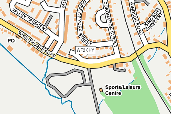 WF2 0HY map - OS OpenMap – Local (Ordnance Survey)