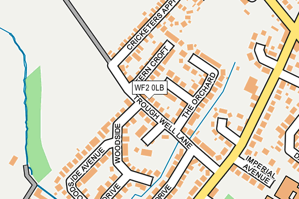 WF2 0LB map - OS OpenMap – Local (Ordnance Survey)