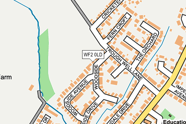WF2 0LD map - OS OpenMap – Local (Ordnance Survey)