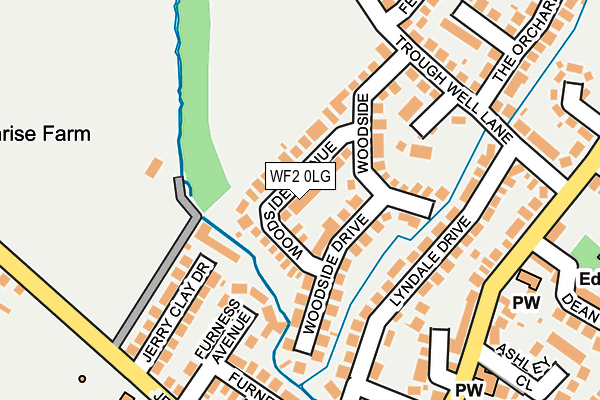 WF2 0LG map - OS OpenMap – Local (Ordnance Survey)