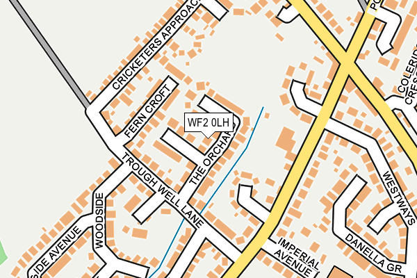 WF2 0LH map - OS OpenMap – Local (Ordnance Survey)