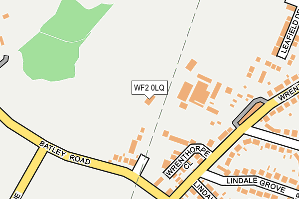 WF2 0LQ map - OS OpenMap – Local (Ordnance Survey)