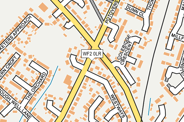 WF2 0LR map - OS OpenMap – Local (Ordnance Survey)