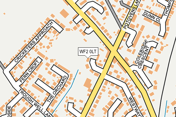 WF2 0LT map - OS OpenMap – Local (Ordnance Survey)