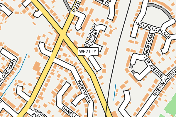 WF2 0LY map - OS OpenMap – Local (Ordnance Survey)