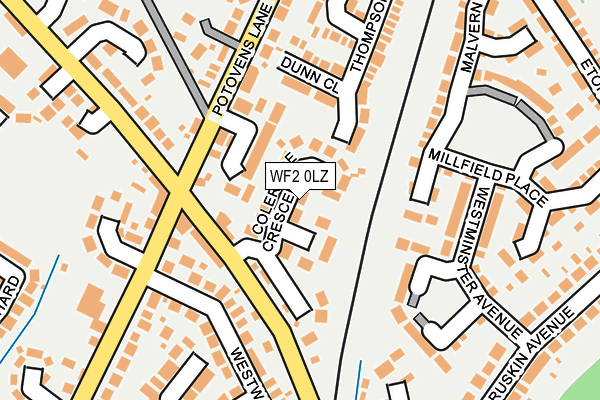 WF2 0LZ map - OS OpenMap – Local (Ordnance Survey)