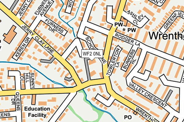 WF2 0NL map - OS OpenMap – Local (Ordnance Survey)