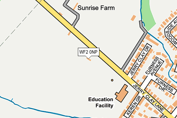 WF2 0NP map - OS OpenMap – Local (Ordnance Survey)