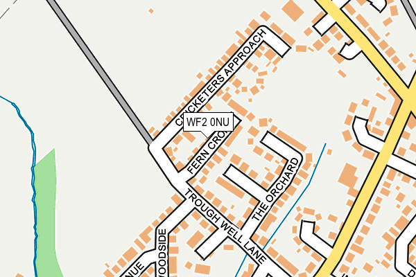 WF2 0NU map - OS OpenMap – Local (Ordnance Survey)