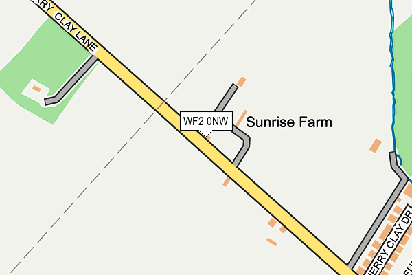WF2 0NW map - OS OpenMap – Local (Ordnance Survey)