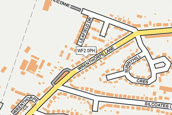 WF2 0PH map - OS OpenMap – Local (Ordnance Survey)