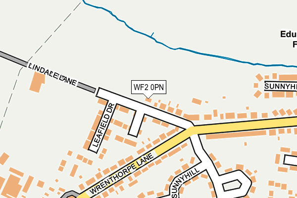 WF2 0PN map - OS OpenMap – Local (Ordnance Survey)