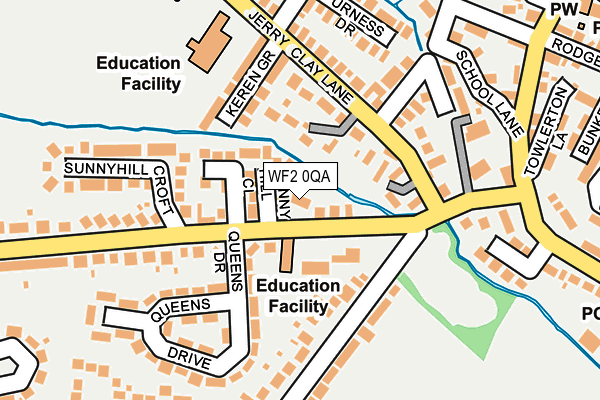 WF2 0QA map - OS OpenMap – Local (Ordnance Survey)