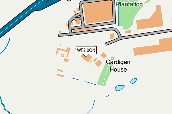 WF2 0QN map - OS OpenMap – Local (Ordnance Survey)