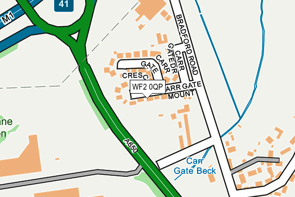 WF2 0QP map - OS OpenMap – Local (Ordnance Survey)