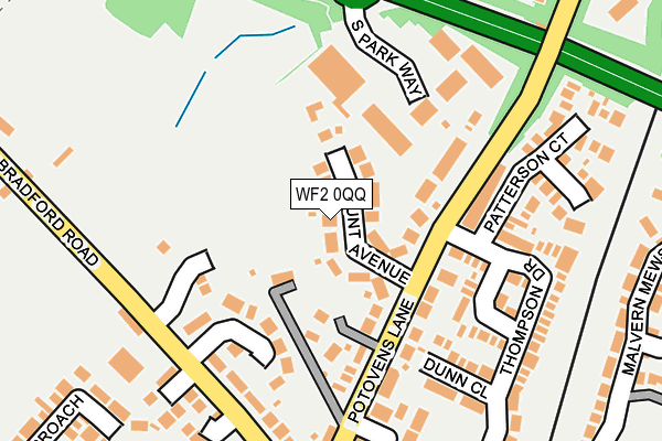 WF2 0QQ map - OS OpenMap – Local (Ordnance Survey)